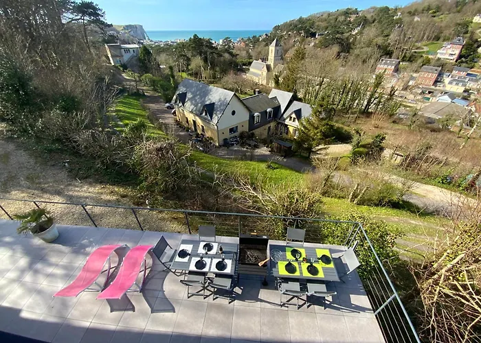 Villa Panorama, Vue Mer Et Falaises D Etretat